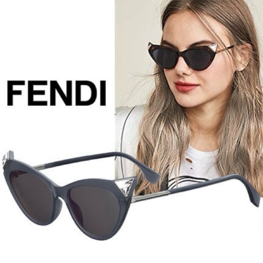 FENDI Cat Eye FF0356/S Crystal Embellished Sunglasses NEW with Case